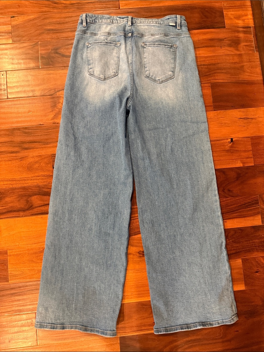 Plus 2x Risen Jeans Charleston Tummy Control Top High Rise Wide Leg - Picture 3 of 5